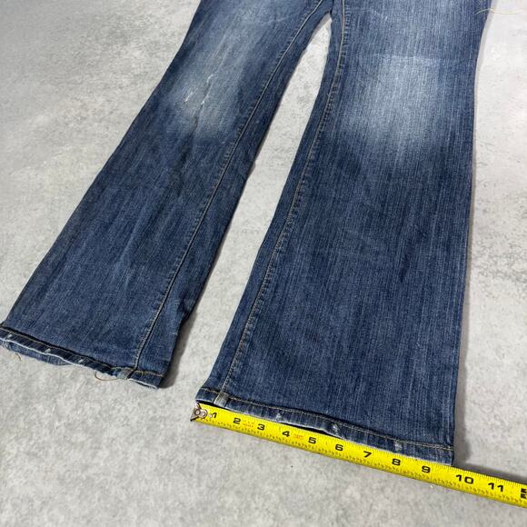 Mossimo Supply Co Bootcut Jeans Faded Dark Wash Denim - Size: 13R - Picture 3 of 11